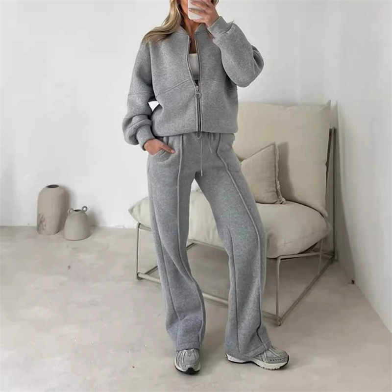 Wide Leg Trouser 70S - 2025 Sudadera Traje de dos piezas