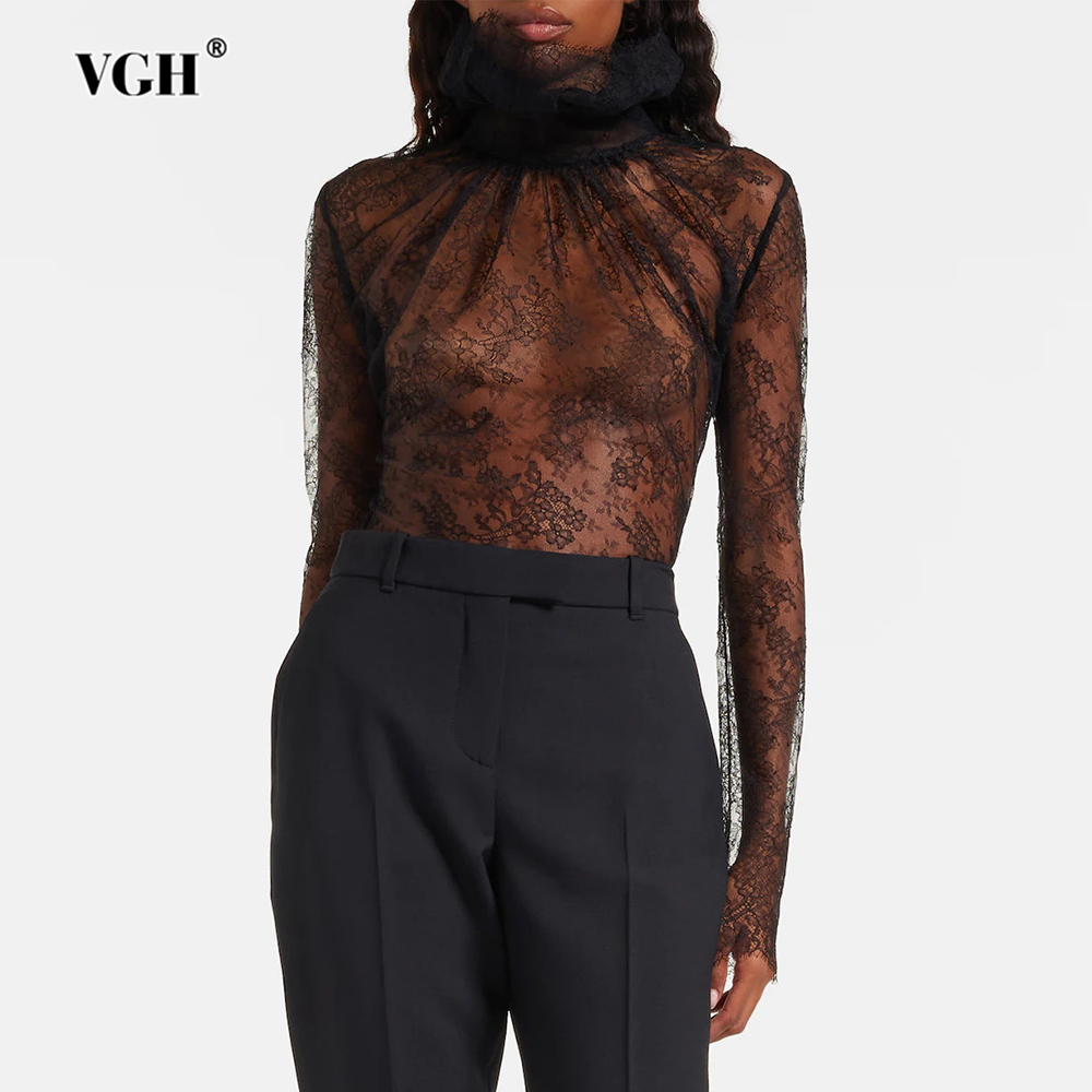 Vintage Fashion Style Female - VGH Blusas sexys vintage de encaje