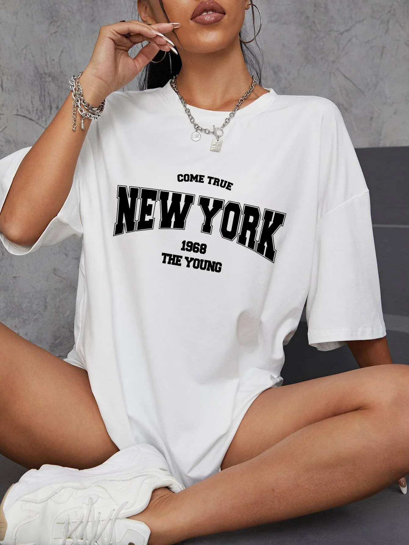 Vintage Fashion York - Camiseta gráfica Vintage 1968 Nueva York,