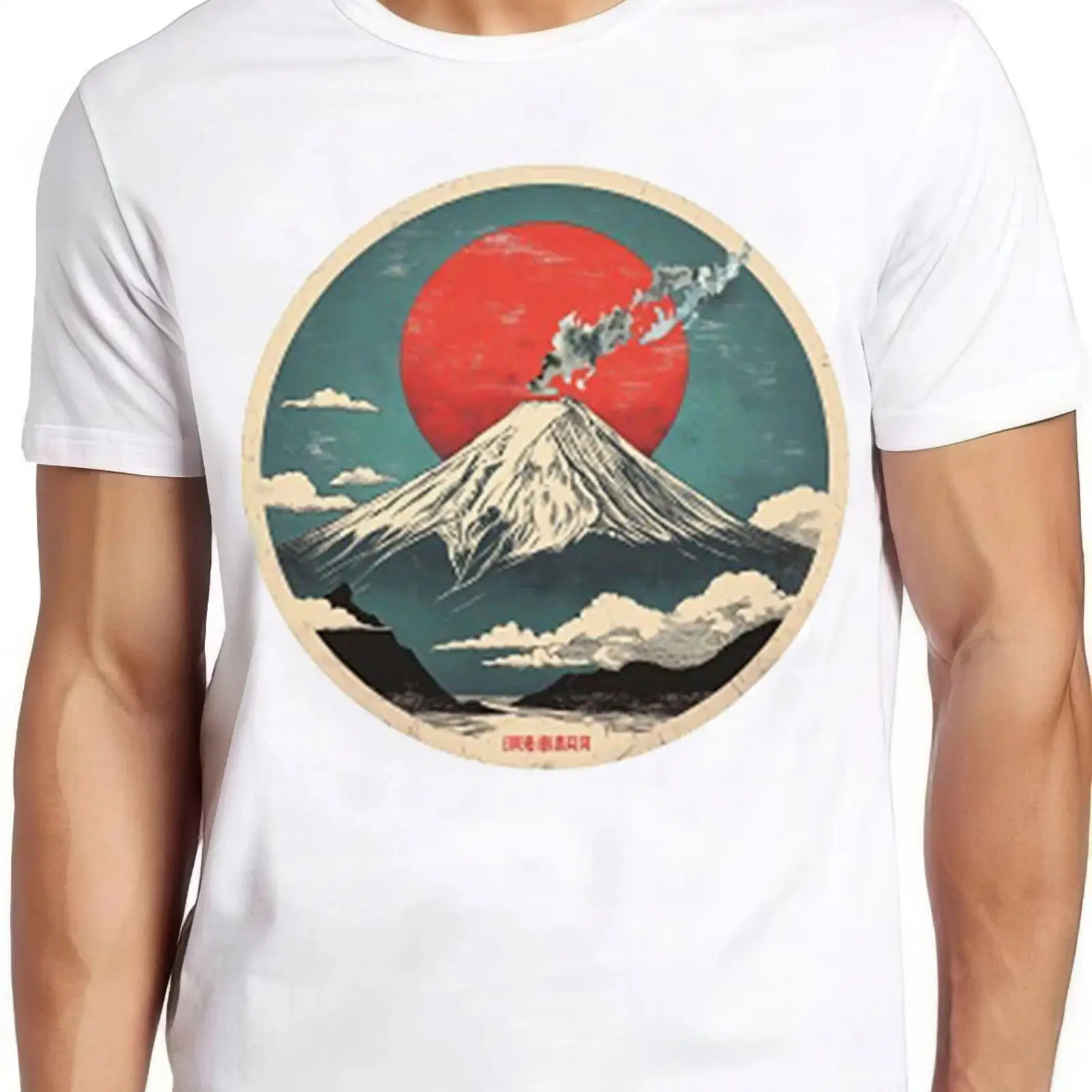 Vintage Fashion Tokyo - Camiseta Fuji San Mount Japan Iconic