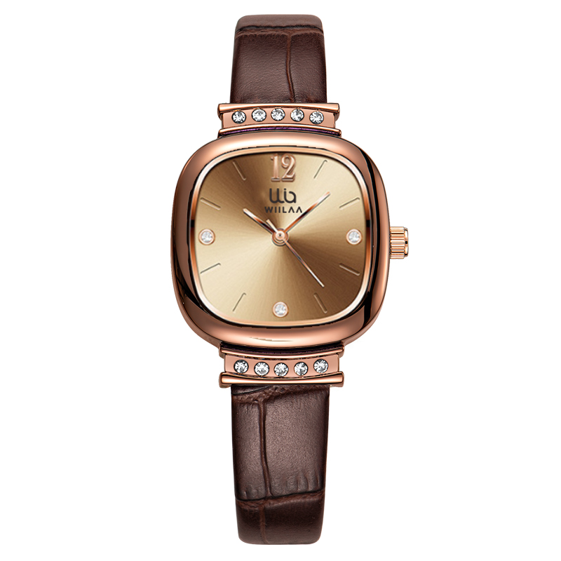 Vintage Fashion Watches - Reloj Cuadrado de Oro Rosa para