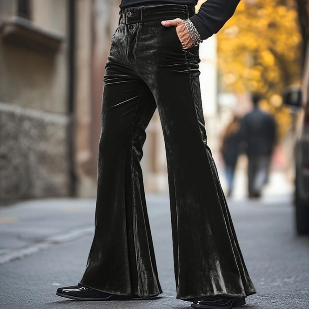 Wide Leg Trouser 70S - Pantalones de terciopelo con parte inferior