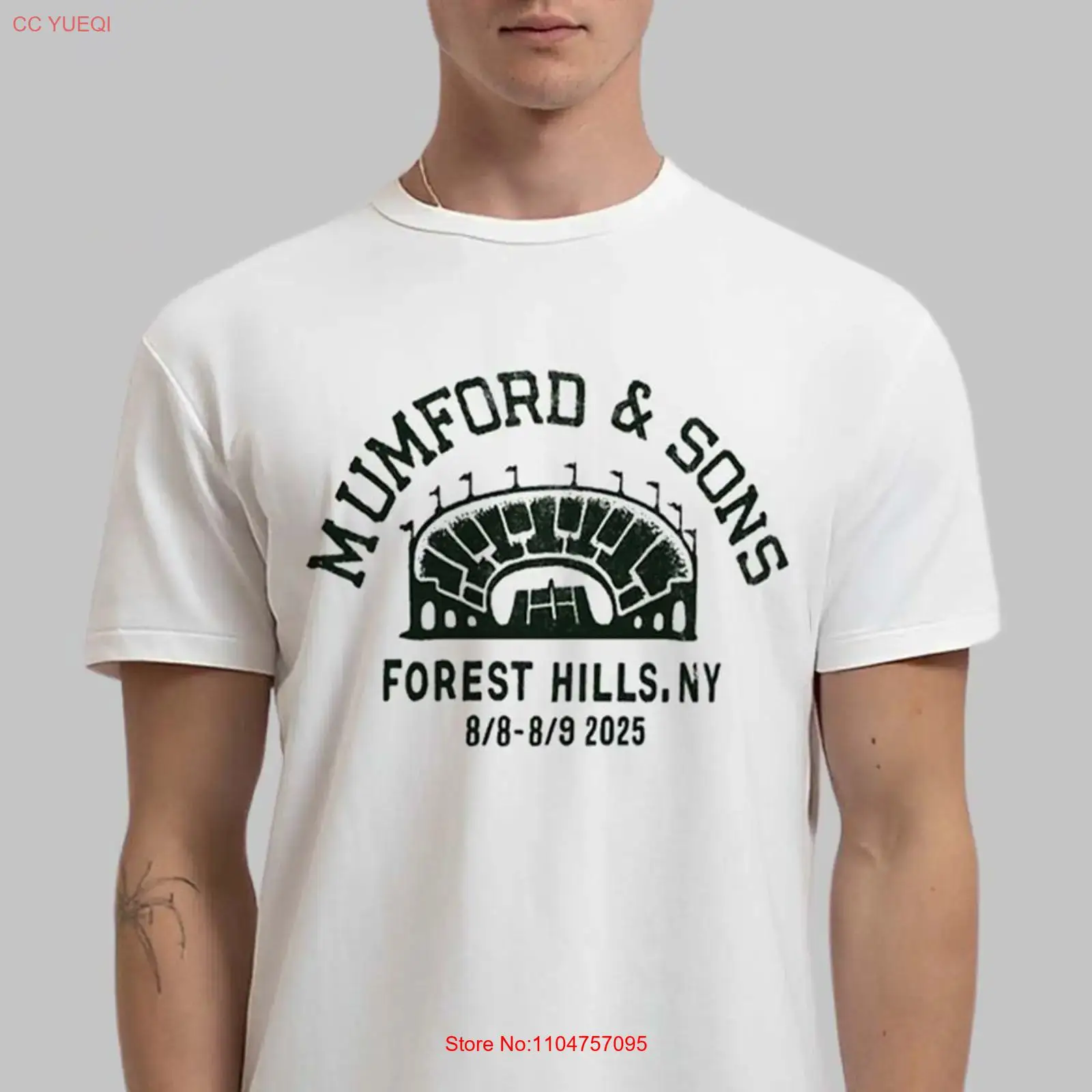 Vintage Fashion York - Camiseta de la gira de Mumford