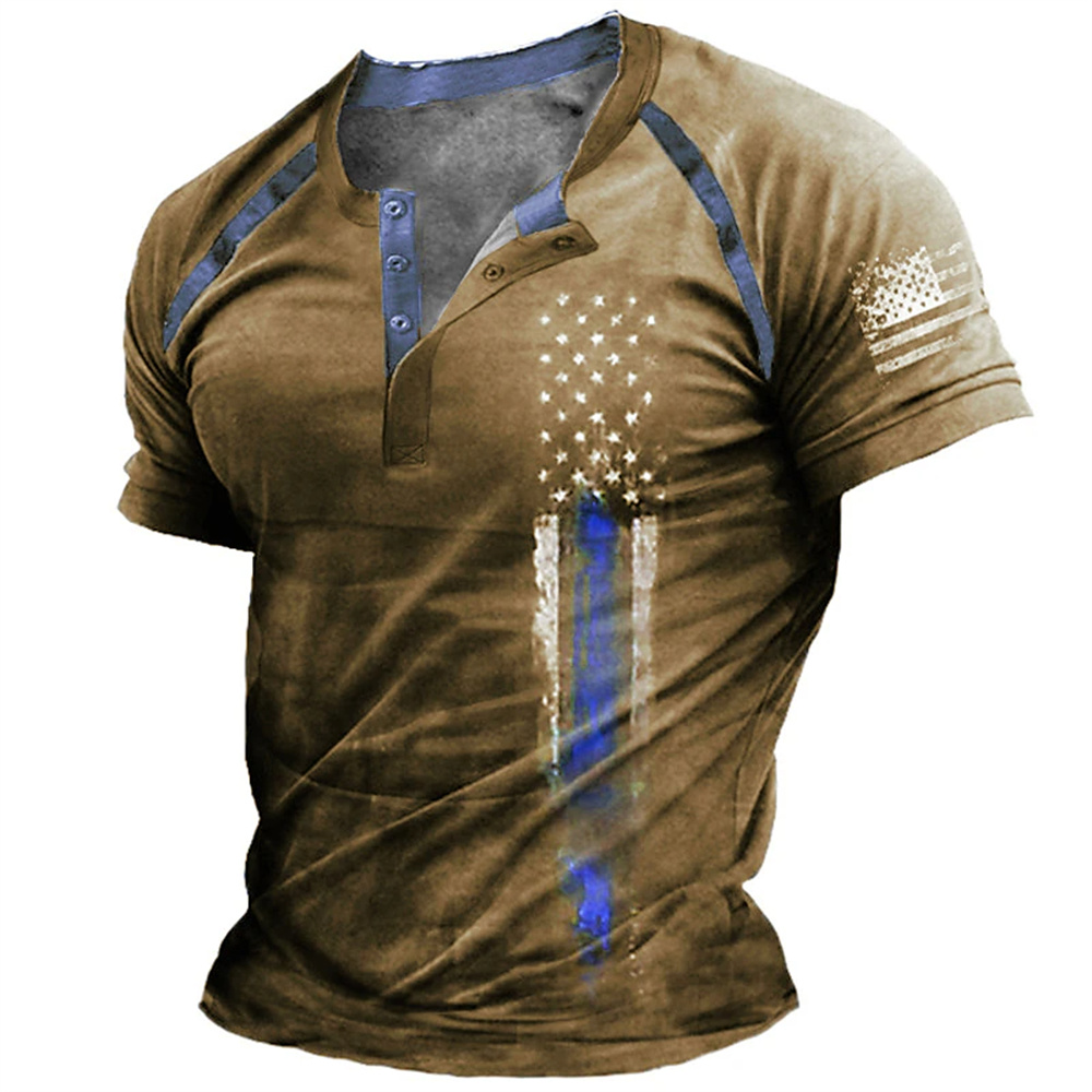 Vintage Fashion Style - Camiseta Divertida con Estampado de Bandera