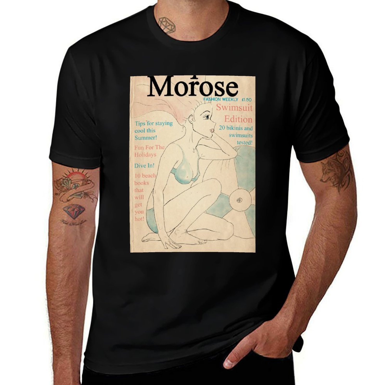 Vintage Fashion Magazine Covers - Camiseta con estampado de portada de