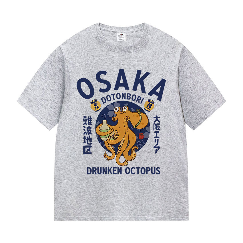 Vintage Fashion Osaka - Camisetas Osaka Dotonbori Drunken Octopus, camisetas