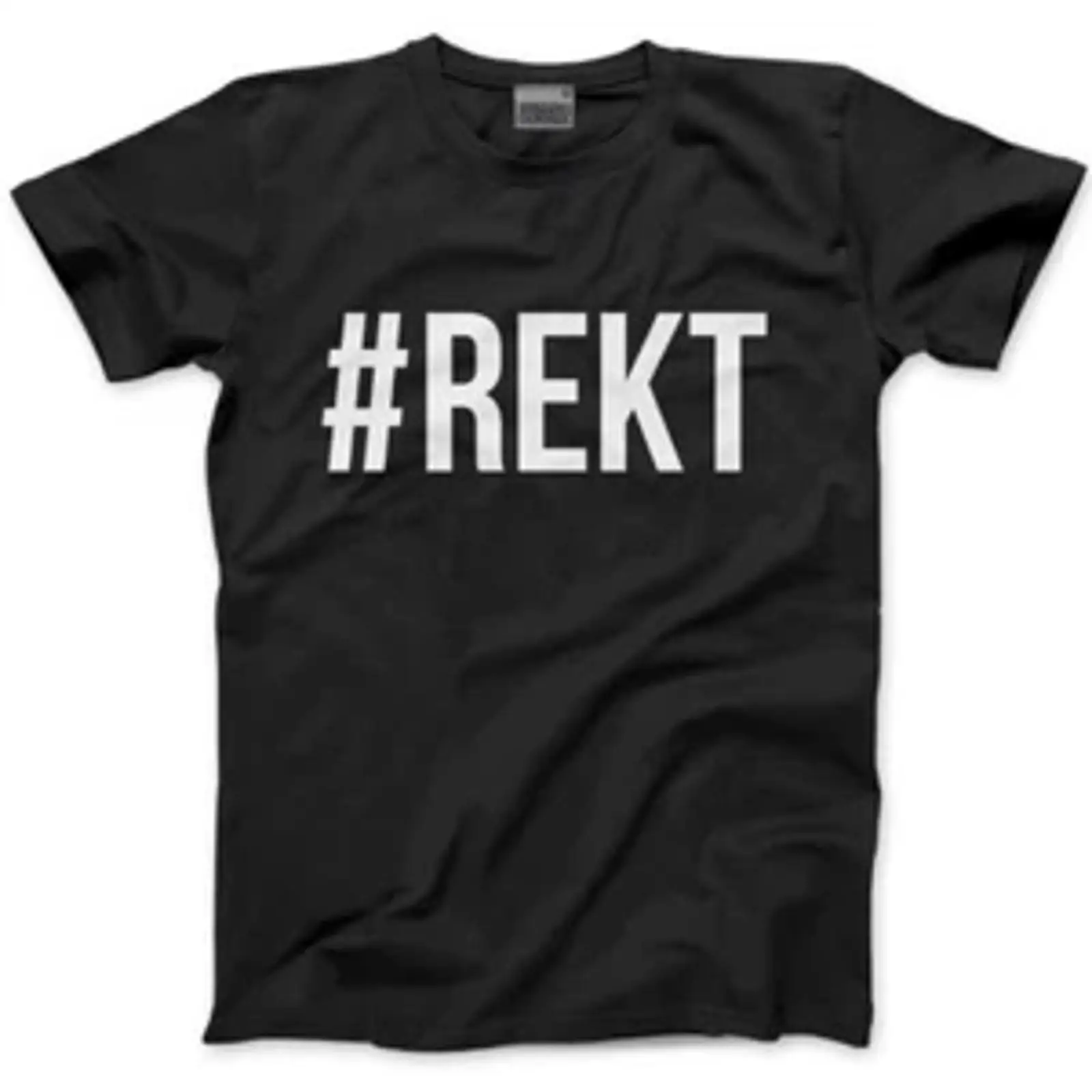 Vintage Fashion Hashtags - Camiseta REKT Hashtag Wrecked para hombre,