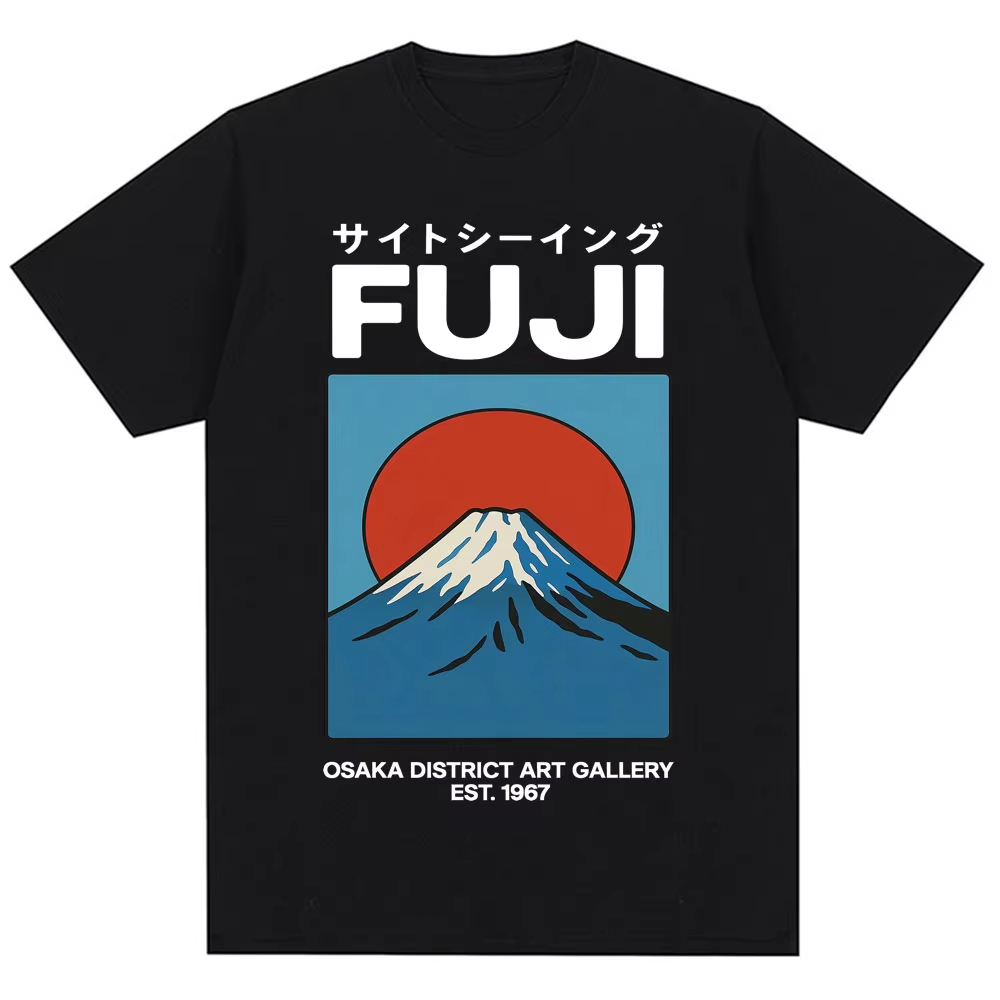 Vintage Fashion Osaka - Camiseta estilo japonés Fuji Osaka para