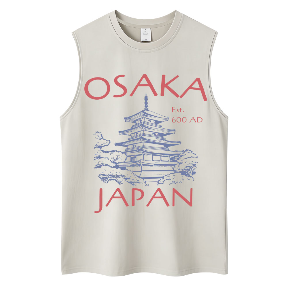 Vintage Fashion Osaka - Camisetas sin mangas estilo japonés Osaka