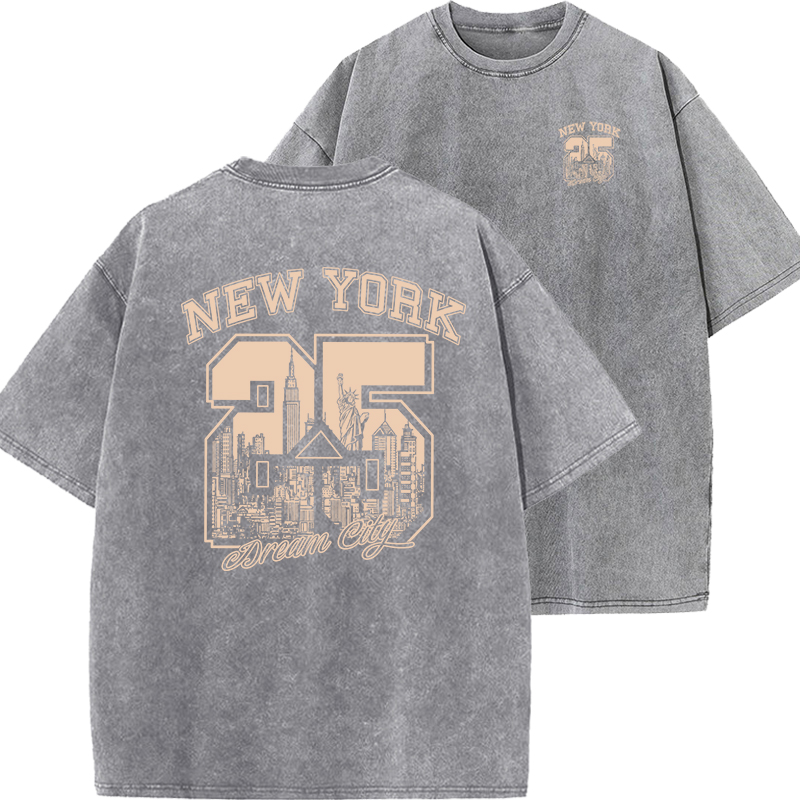 Vintage Fashion York - Camisetas con estampado divertido de Nueva