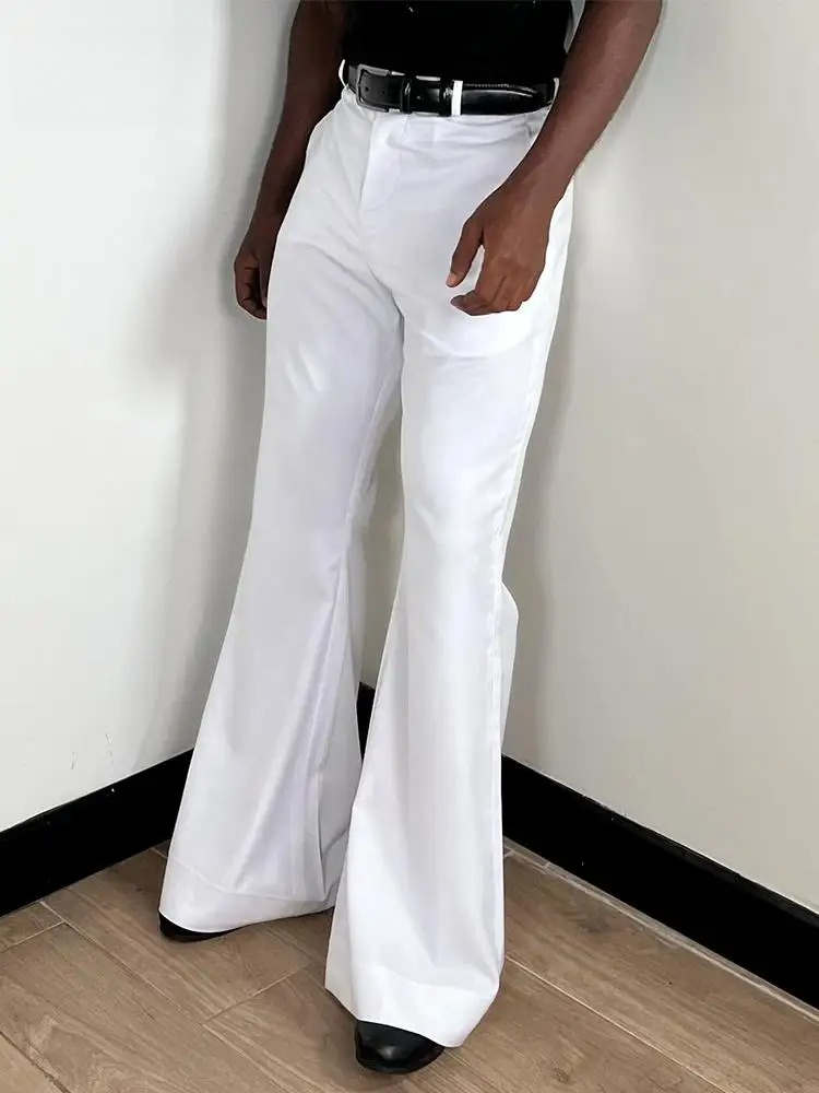 Wide Leg Trouser 70S - Pantalones acampanados ajustados con parte inferior