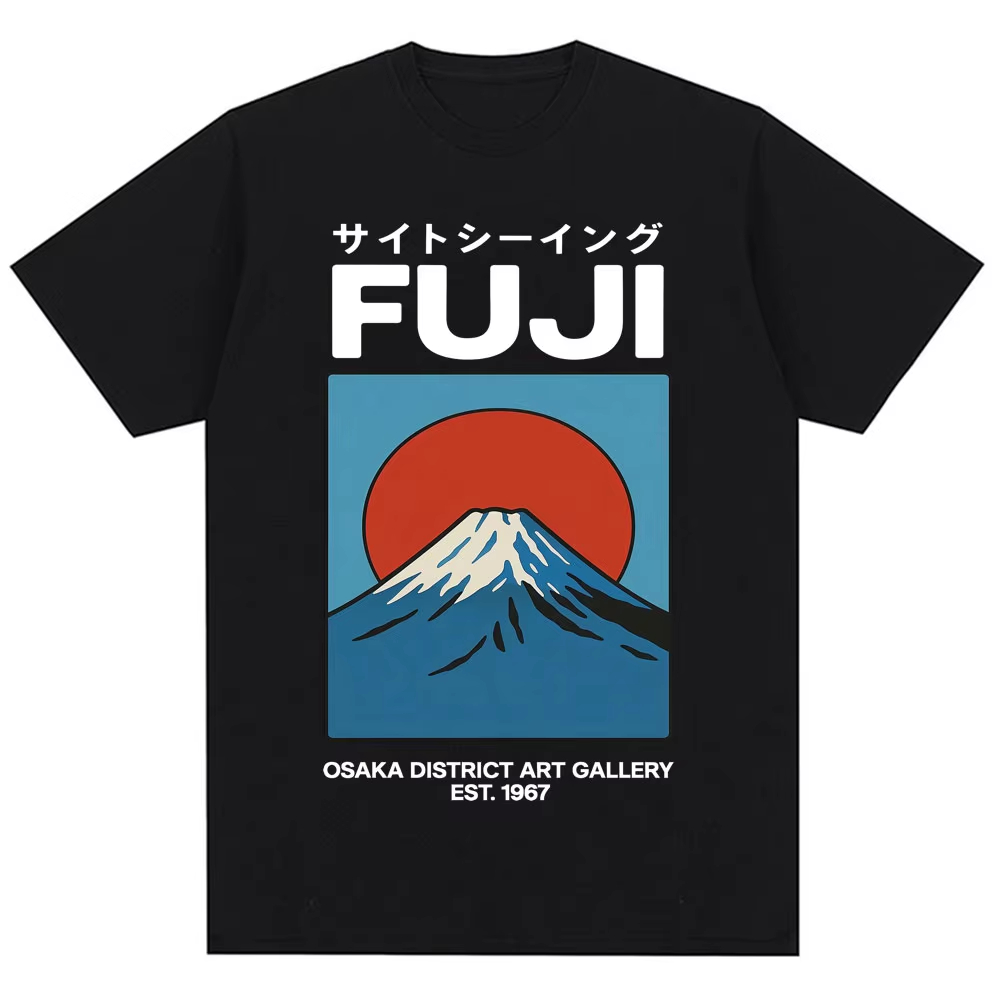 Vintage Fashion Osaka - Camiseta estilo japonés Fuji Osaka para