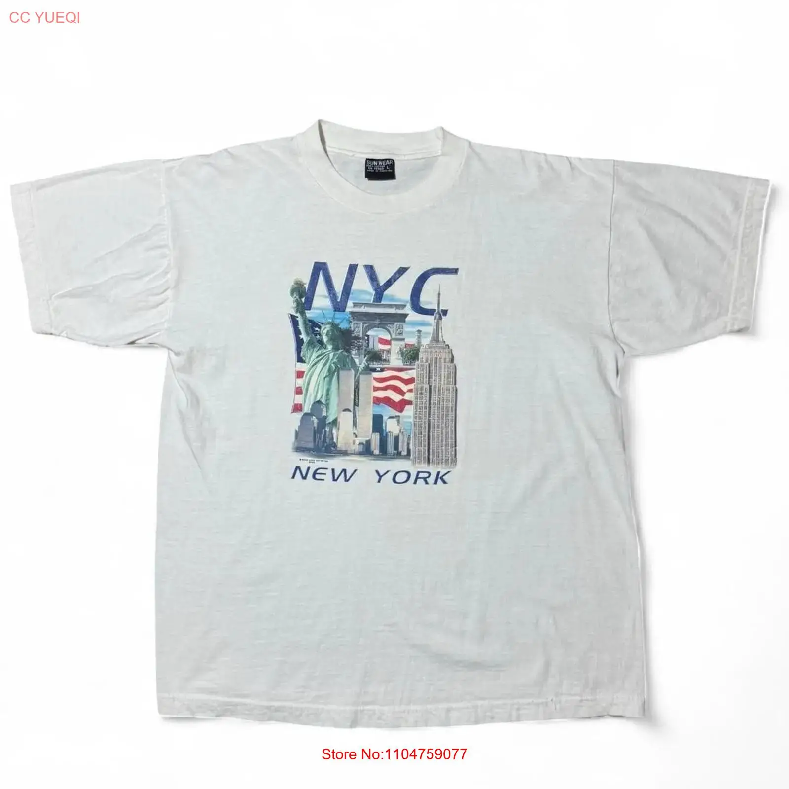 Vintage Fashion York - Camiseta Vintage Y2K Souvenir de Nueva