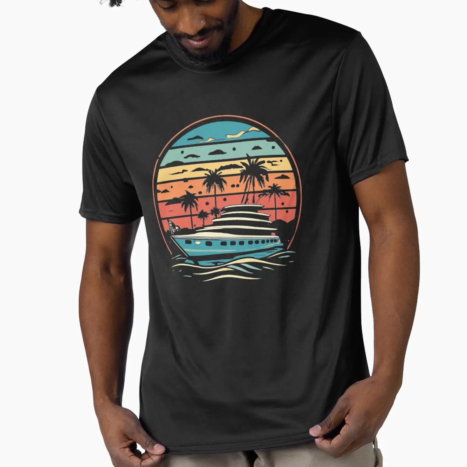 Vintage Yacht Fashion - Yate con diseño de mapache en