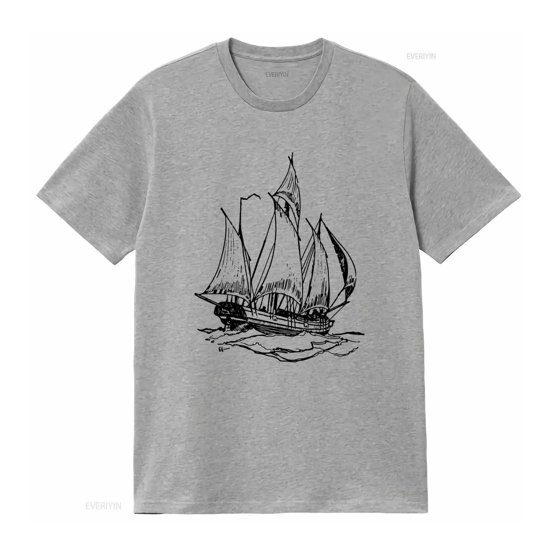 Camiseta Clásica Vintage con E - Vintage Yacht Fashion reseña y precio