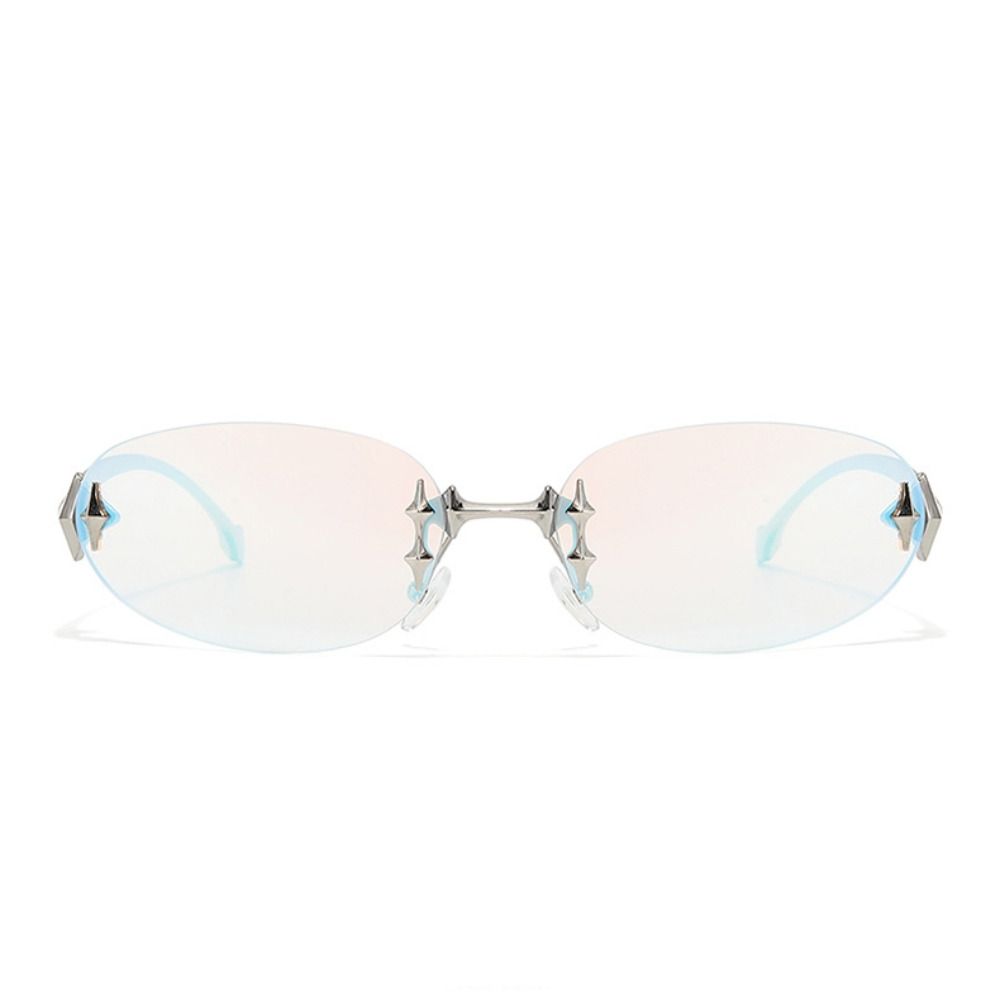 Gafas de sol sin marco estilo  - Vintage Fashion Style Female reseña y precio