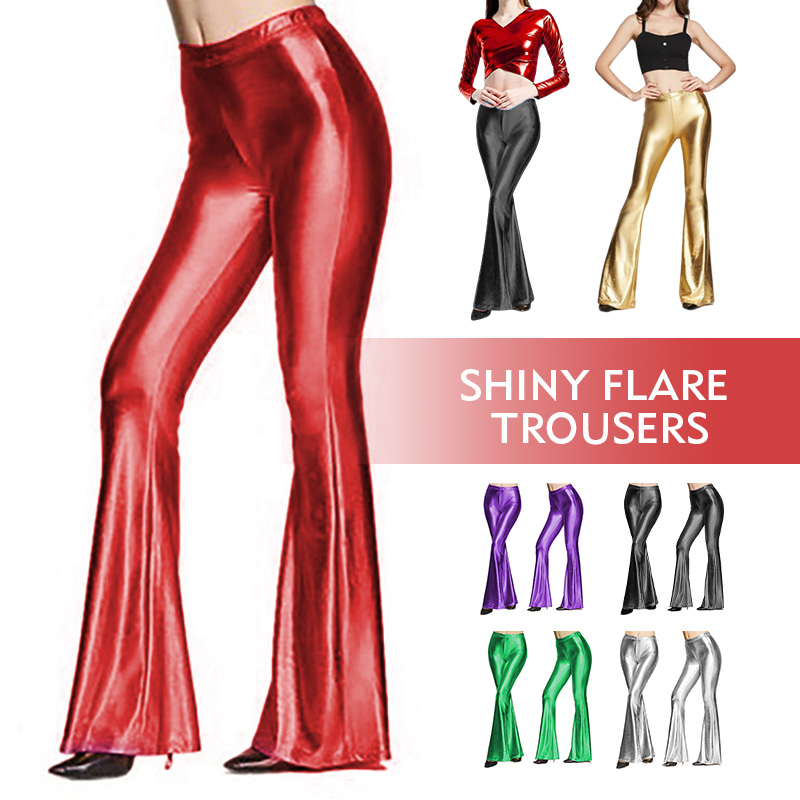 Pantalones acampanados brillan - Wide Leg Trouser 70S reseña y precio