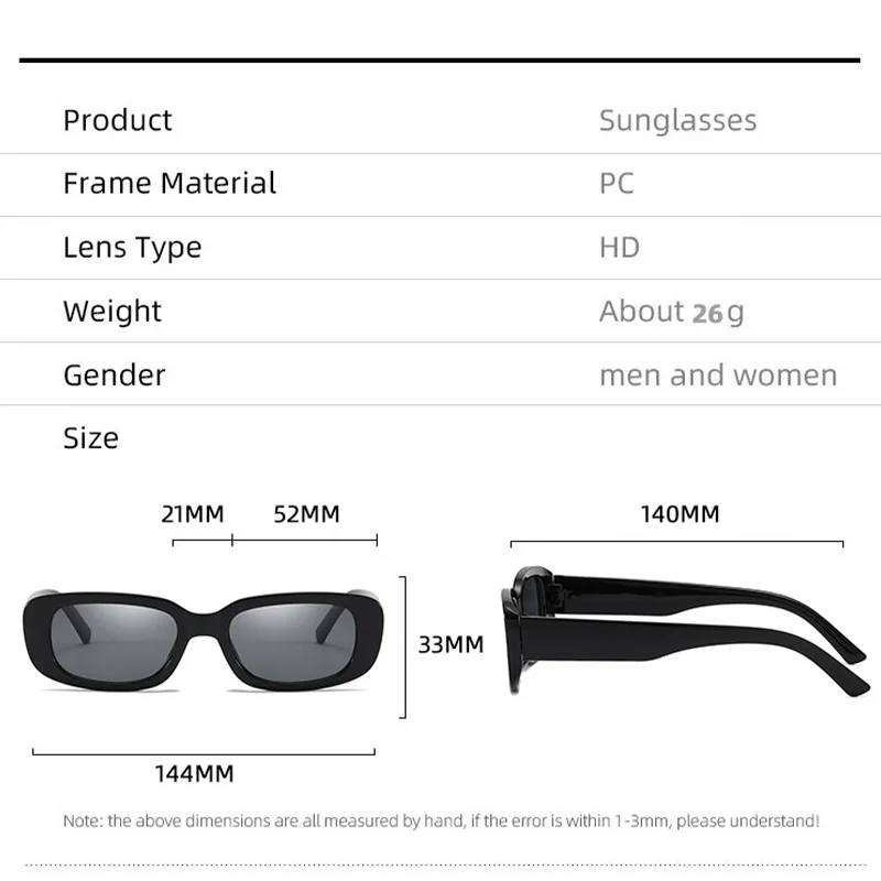Gafas de Sol Cuadradas Pequeña - Vintage Fashion De reseña y precio