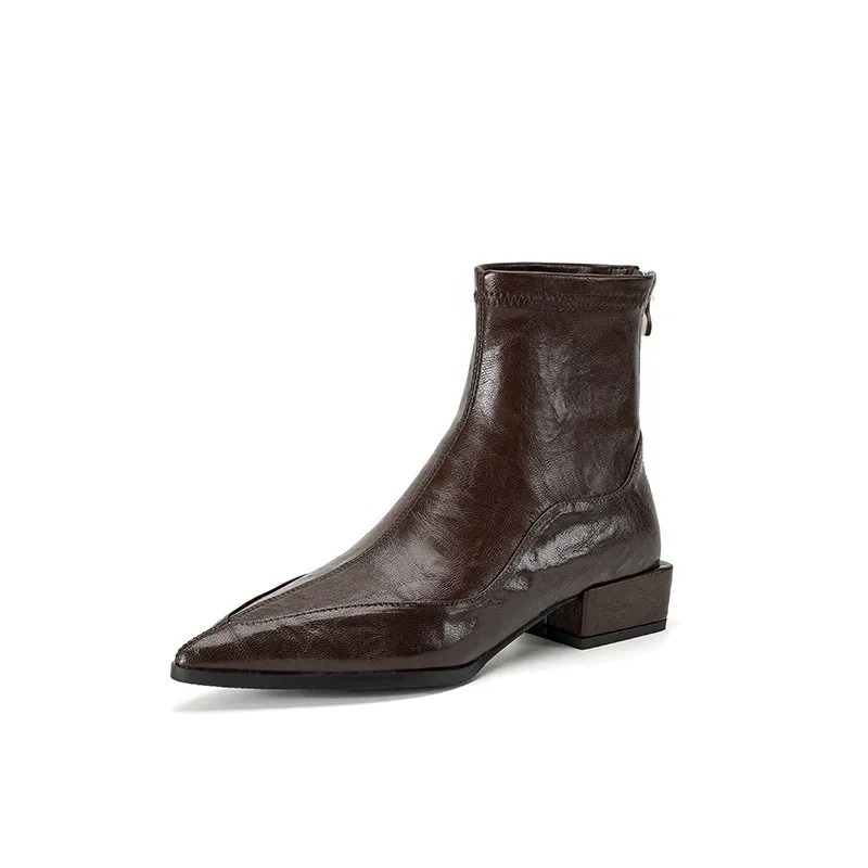 Botines de tacón grueso vintag - Vintage Fashion De reseña y precio