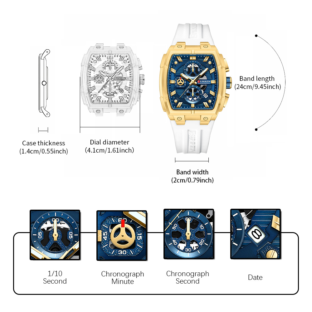 Reloj CURREN de Lujo Vintage p - Vintage Fashion Watches reseña y precio