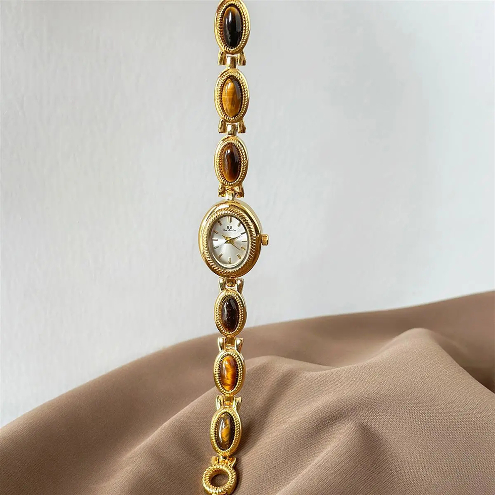 Reloj dorado para mujer, pulse - Vintage Fashion Watches reseña y precio
