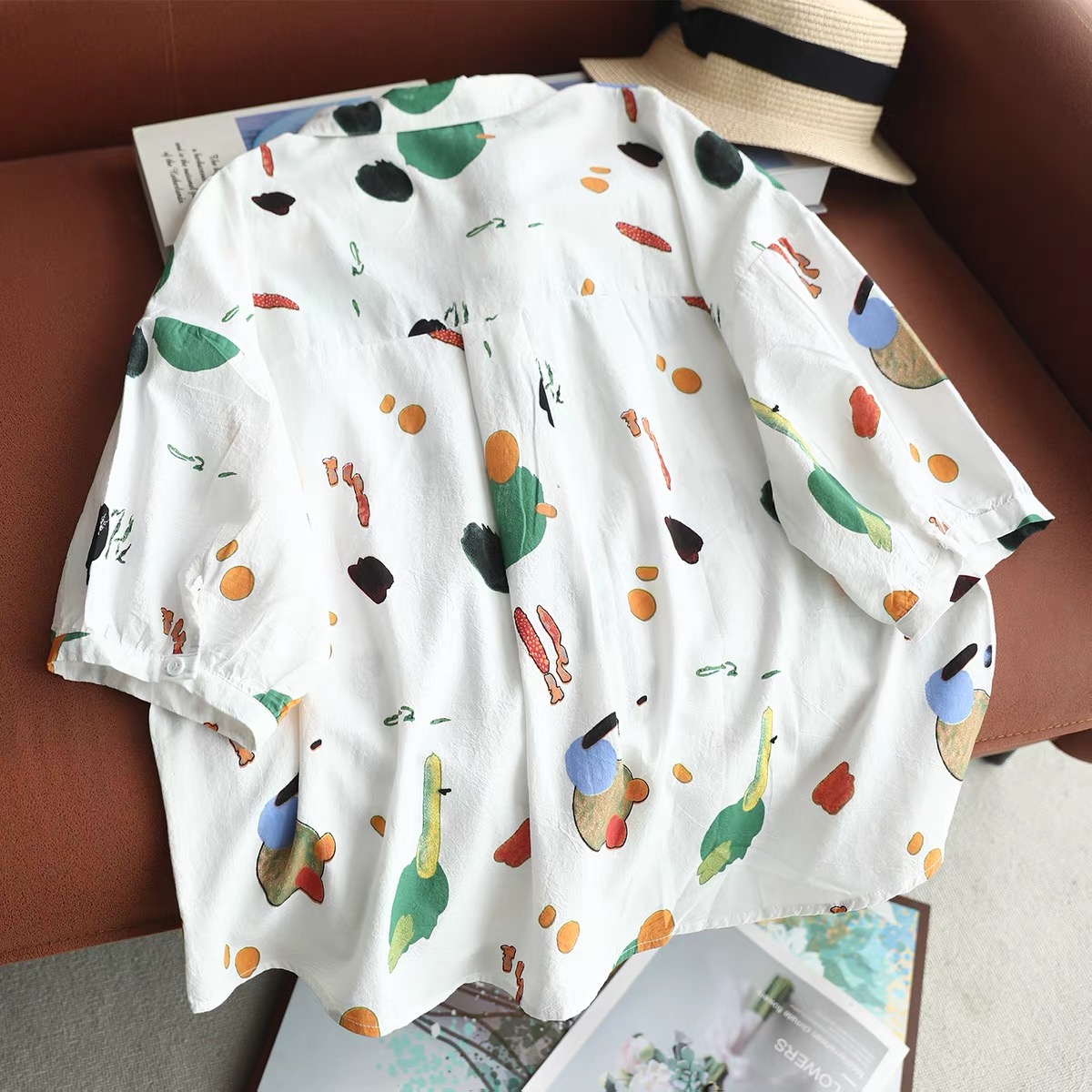 Camisa Extra Grande con Estamp - Vintage Fashion In Japan reseña y precio