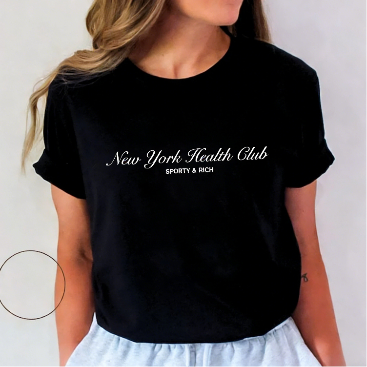 Camiseta con estampado de letr - Vintage Fashion York reseña y precio