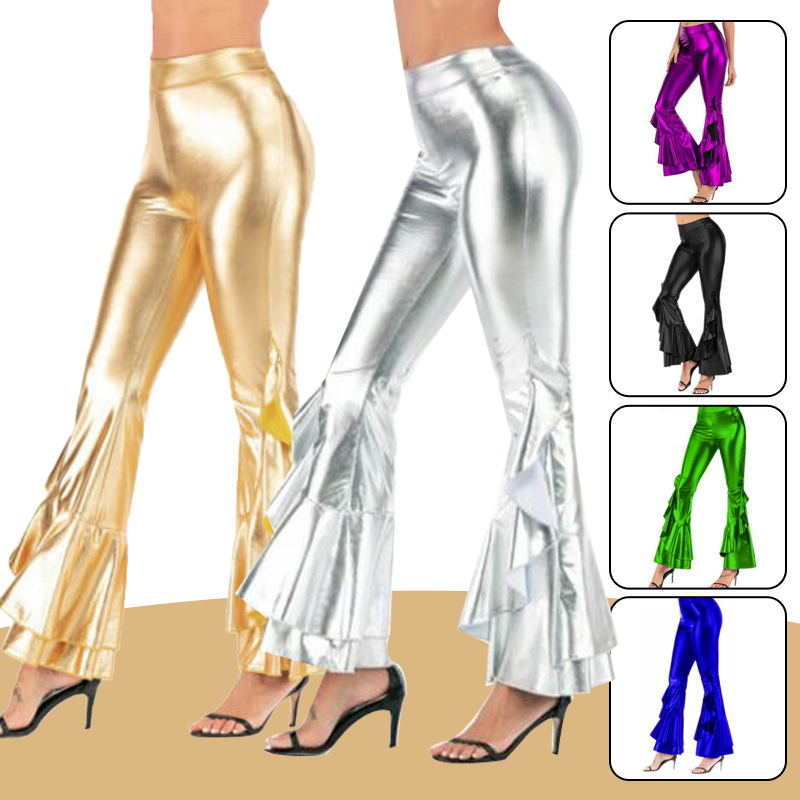 Pantalones acampanados brillan - Wide Leg Trouser 70S reseña y precio