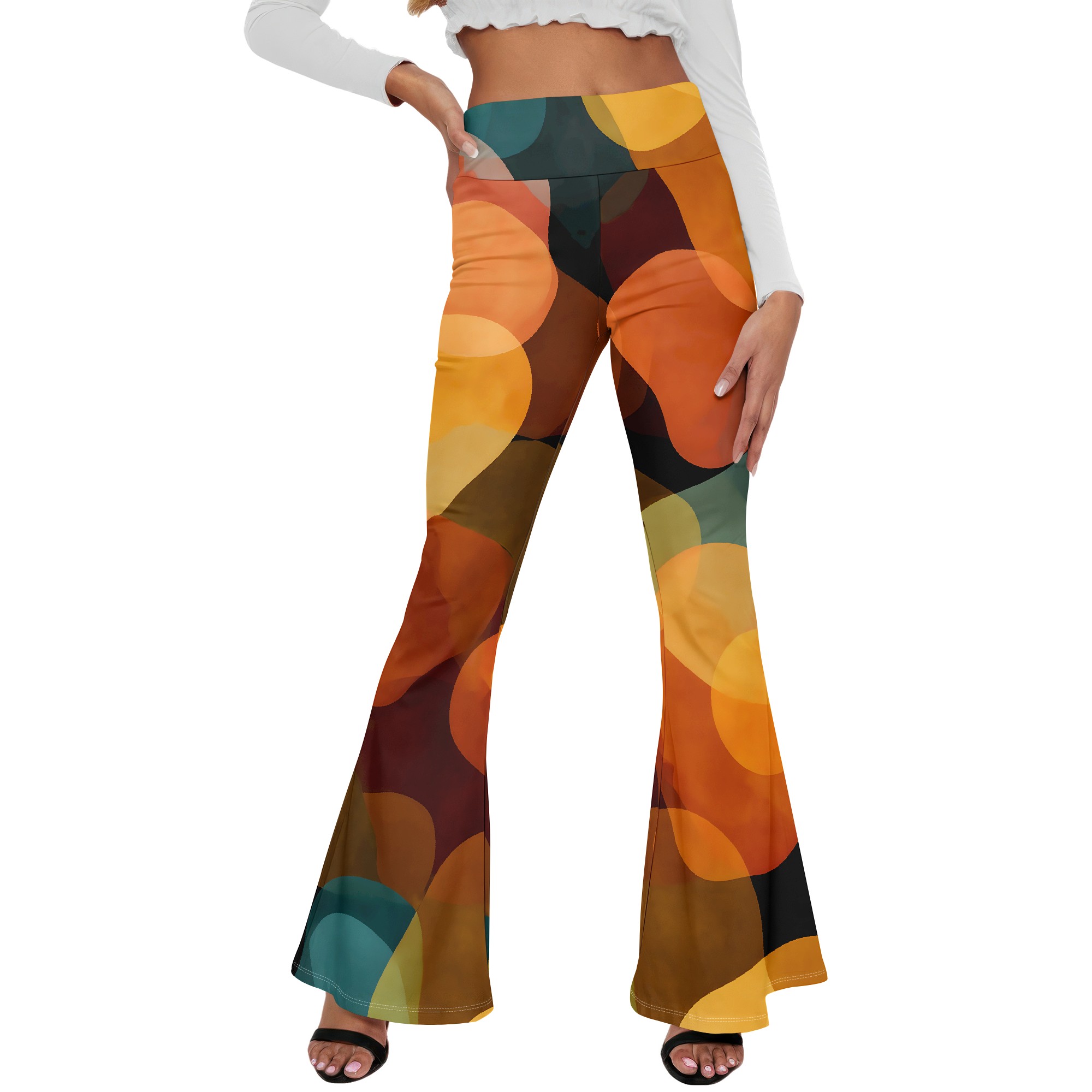 Pantalones Anchos con Estampad - Wide Leg Trouser 70S reseña y precio