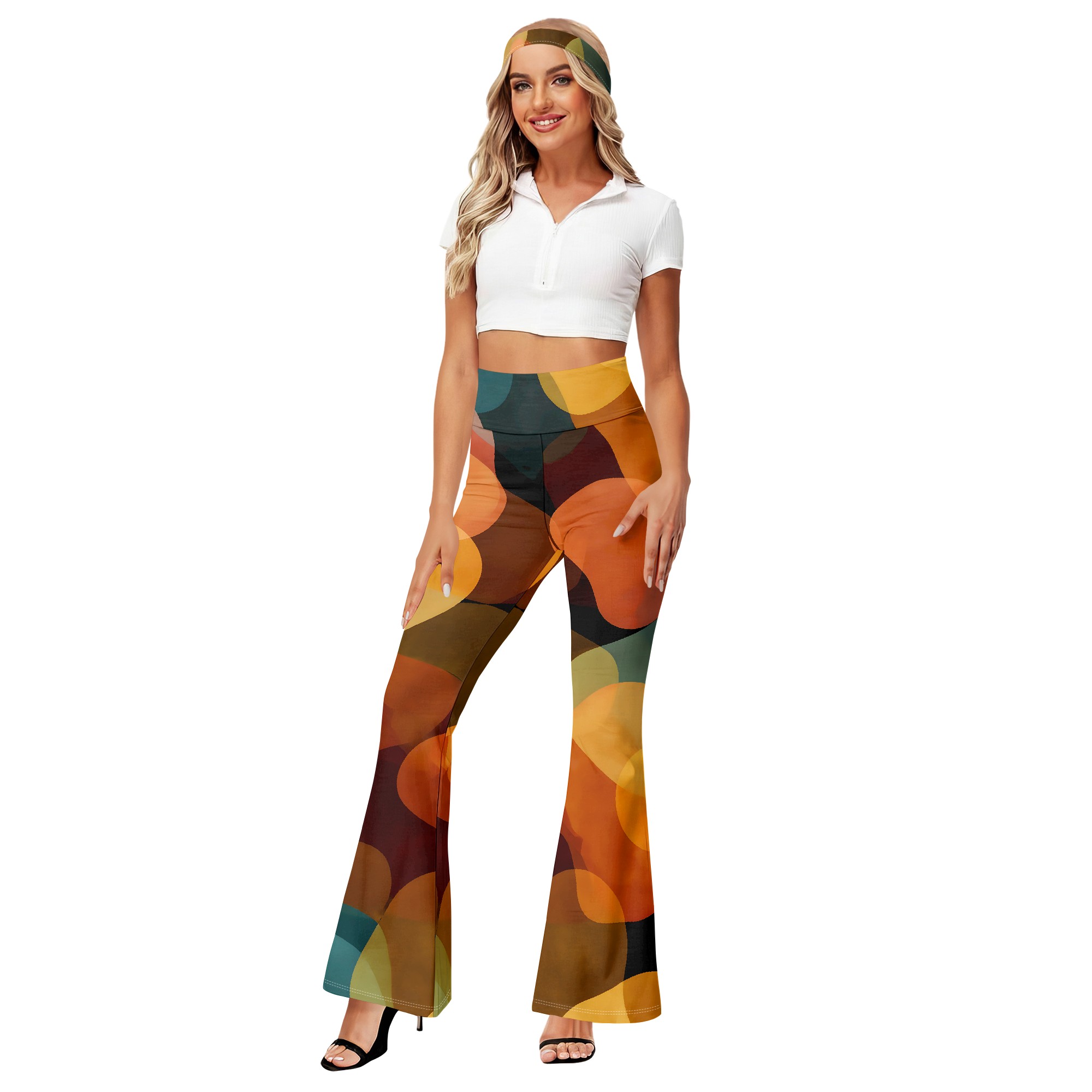 Pantalones Anchos con Estampad - Wide Leg Trouser 70S reseña y precio
