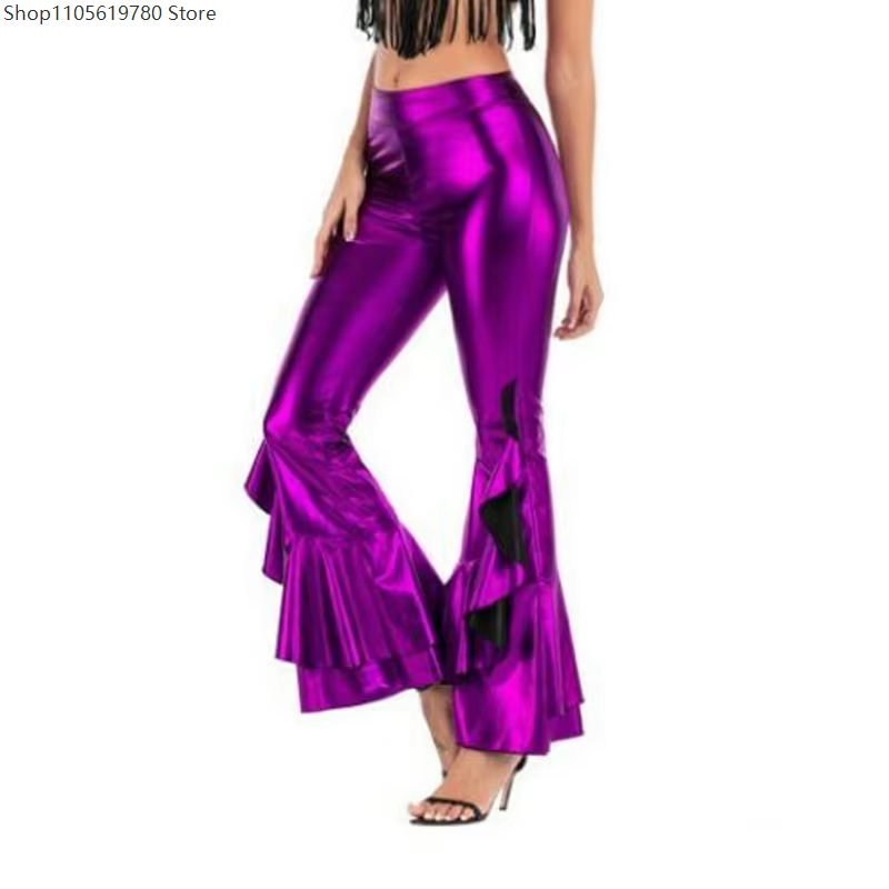 Pantalones Anchos Brillantes M - Wide Leg Trouser 70S reseña y precio