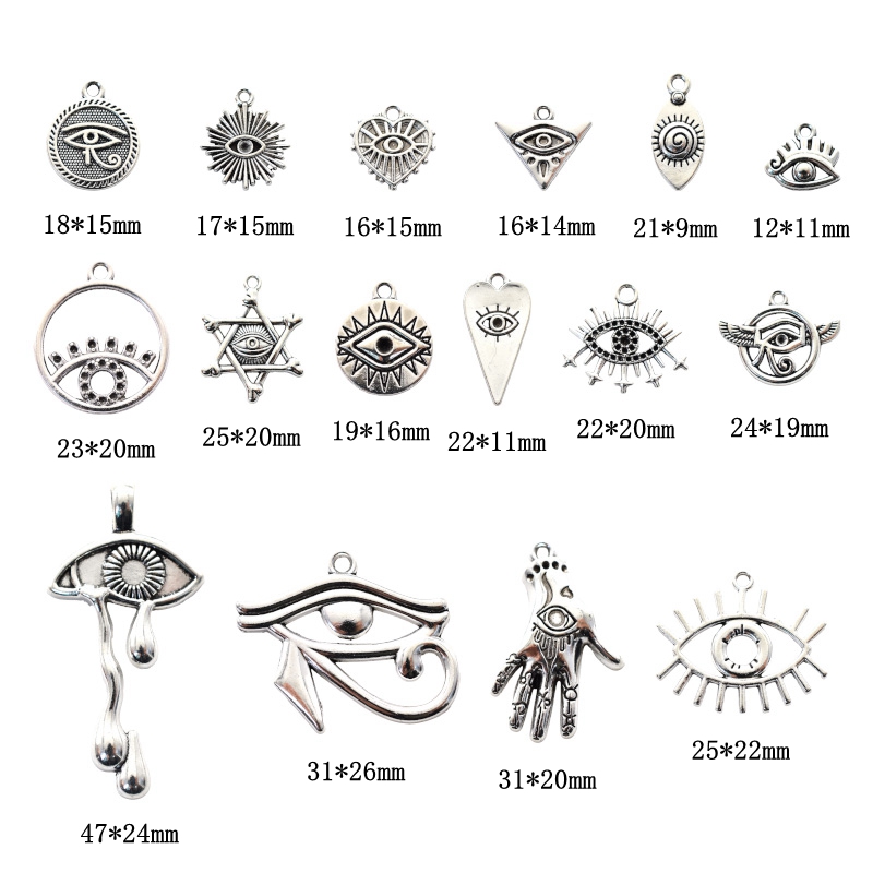 16 Uds. De dijes de Ojo de Hor - Vintage Fashion Nz reseña y precio