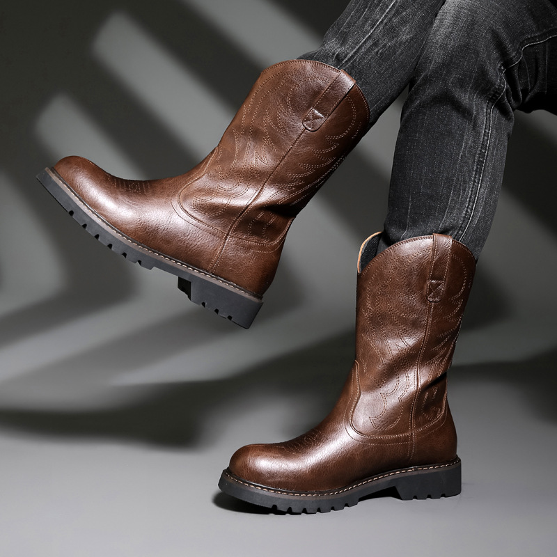 Botas De vaquero a la moda par - Vintage Fashion De reseña y precio