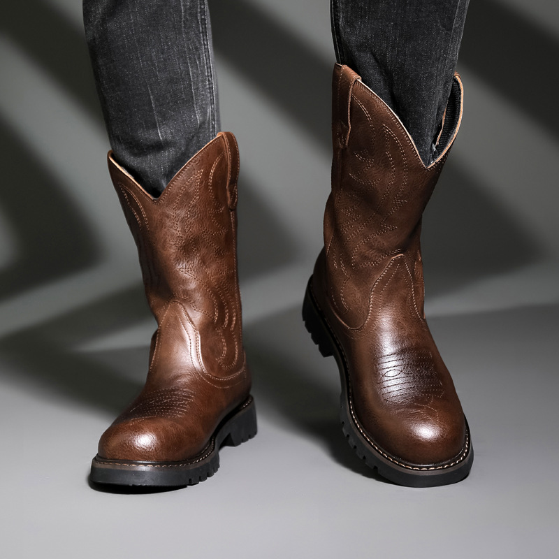 Botas De vaquero a la moda par - Vintage Fashion De reseña y precio