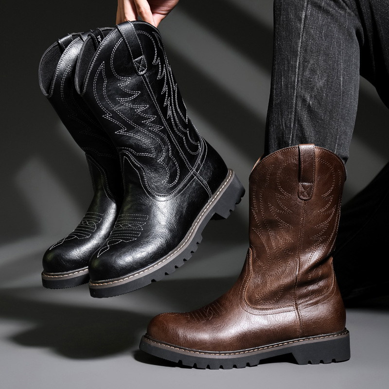 Botas De vaquero a la moda par - Vintage Fashion De reseña y precio