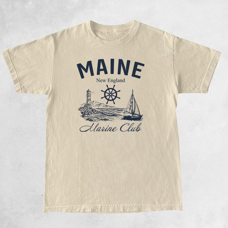 Camisetas Vintage para mujer,  - Vintage Yacht Fashion reseña y precio