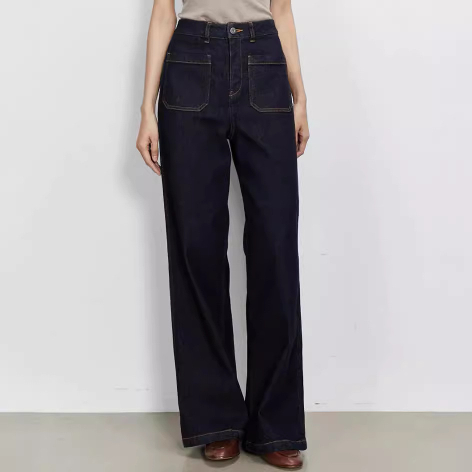Vaqueros de mezclilla azules d - Wide Leg Trouser 70S reseña y precio