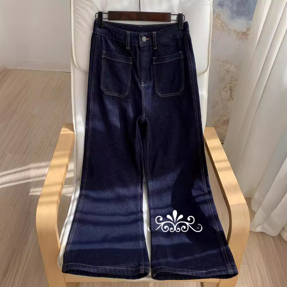 Vaqueros de mezclilla azules d - Wide Leg Trouser 70S reseña y precio