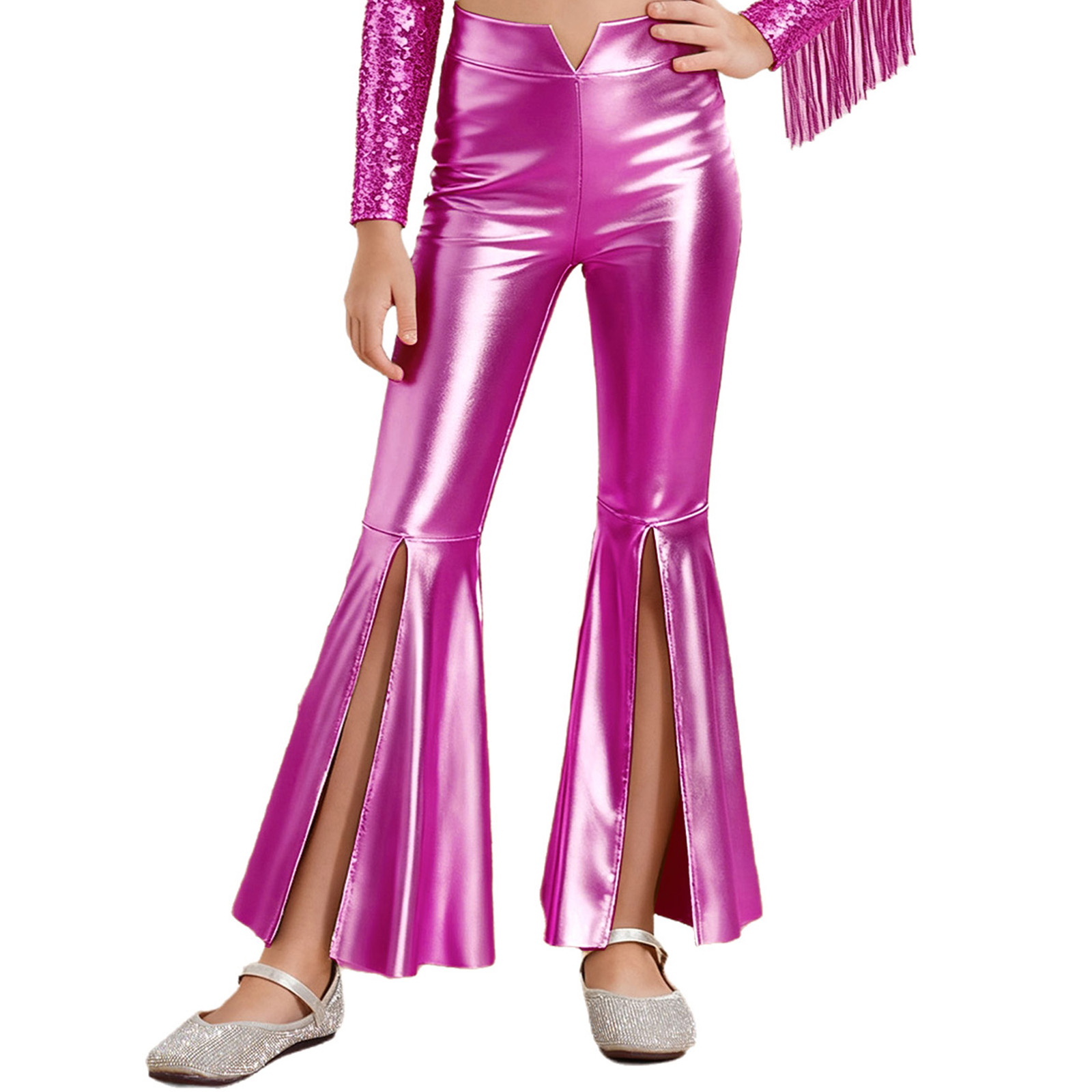 Leggings metálicos brillantes  - Wide Leg Trouser 70S reseña y precio